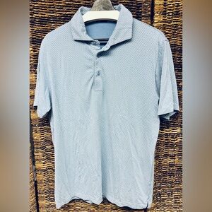 Patrick Assaraf- Classic‎ Blue Polo Shirt for Men, Estimated Size: Small